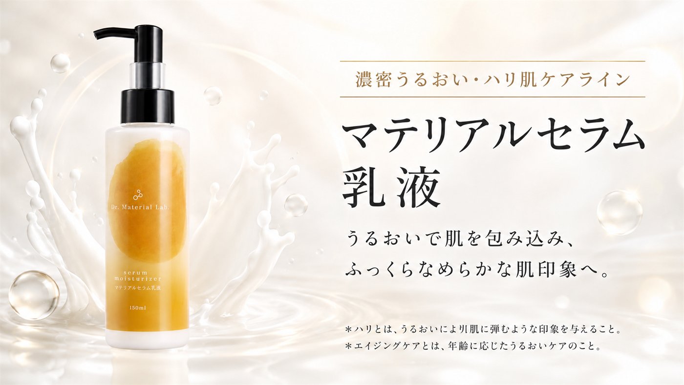 マテリアル セラム 乳液の見出しビジュアル